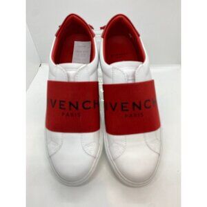 NIB GIVENCHY PARIS Urban Street Sneaker White Red 100% Calf Leather EU 36